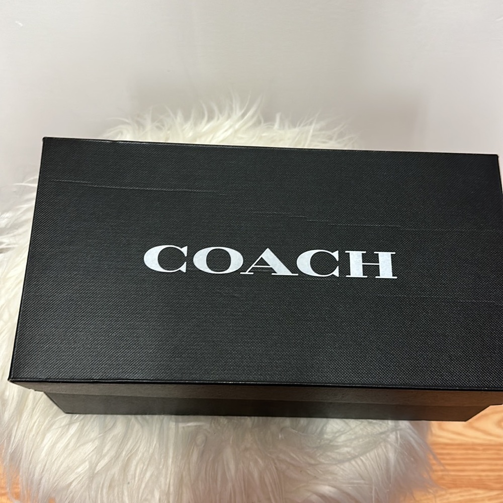 Coach Marley Genuine Leather Loafers in Tangerine - Picture 5 of 9
